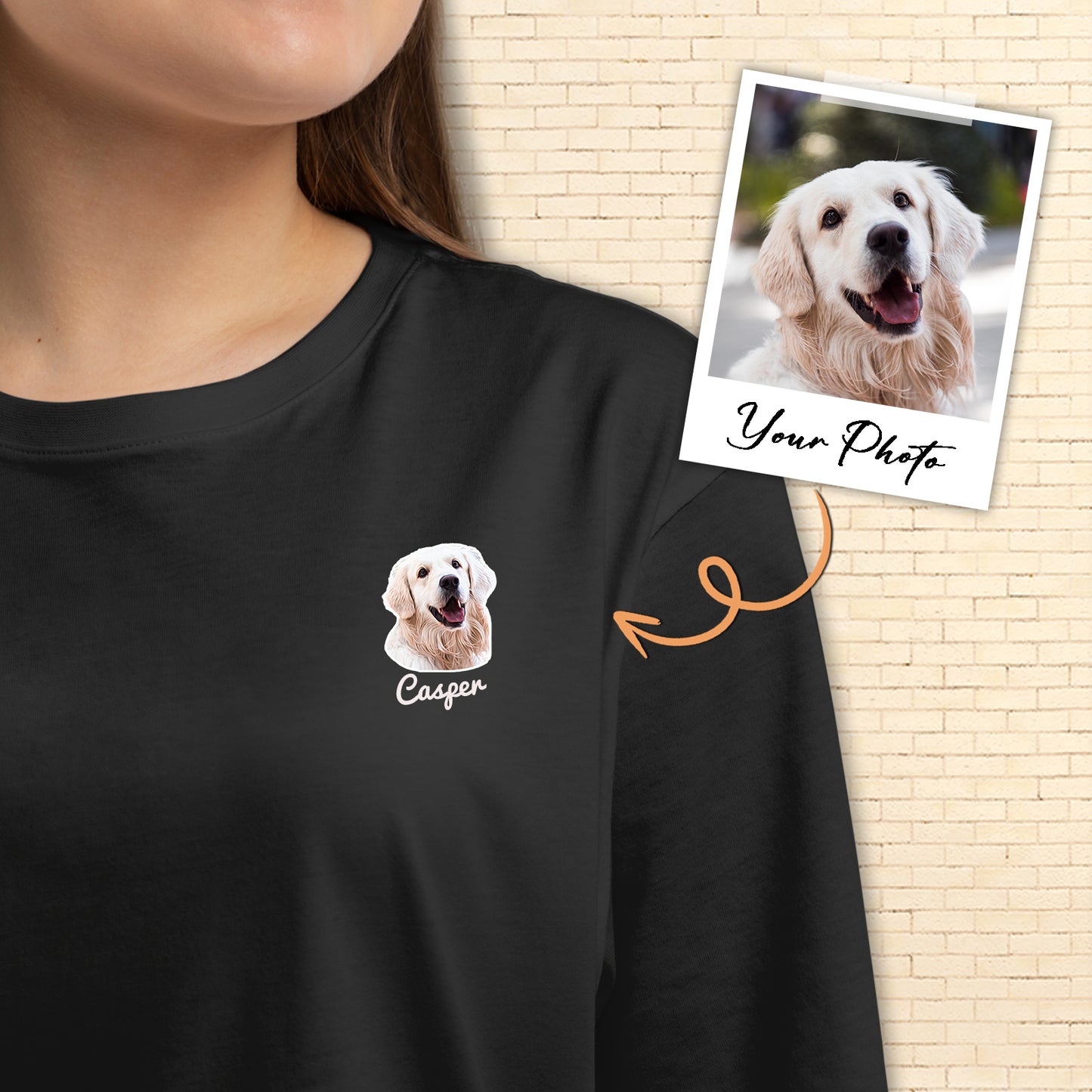 POC Personalisiertes Haustiergesicht-T-Shirt/Sweatshirt