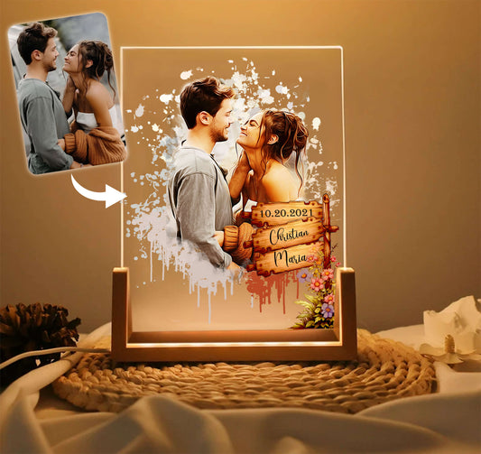 POC Couple Personalized Sign Board Acrylic Plaque #1 Gift for Couples