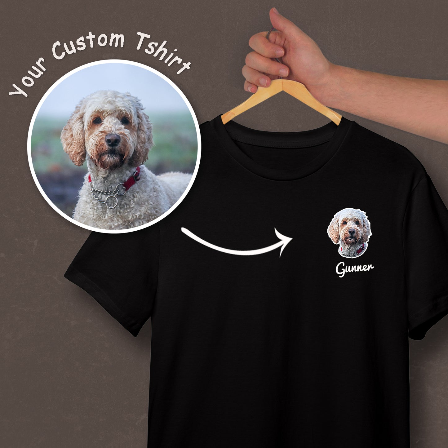 POC Personalisiertes Haustiergesicht-T-Shirt/Sweatshirt