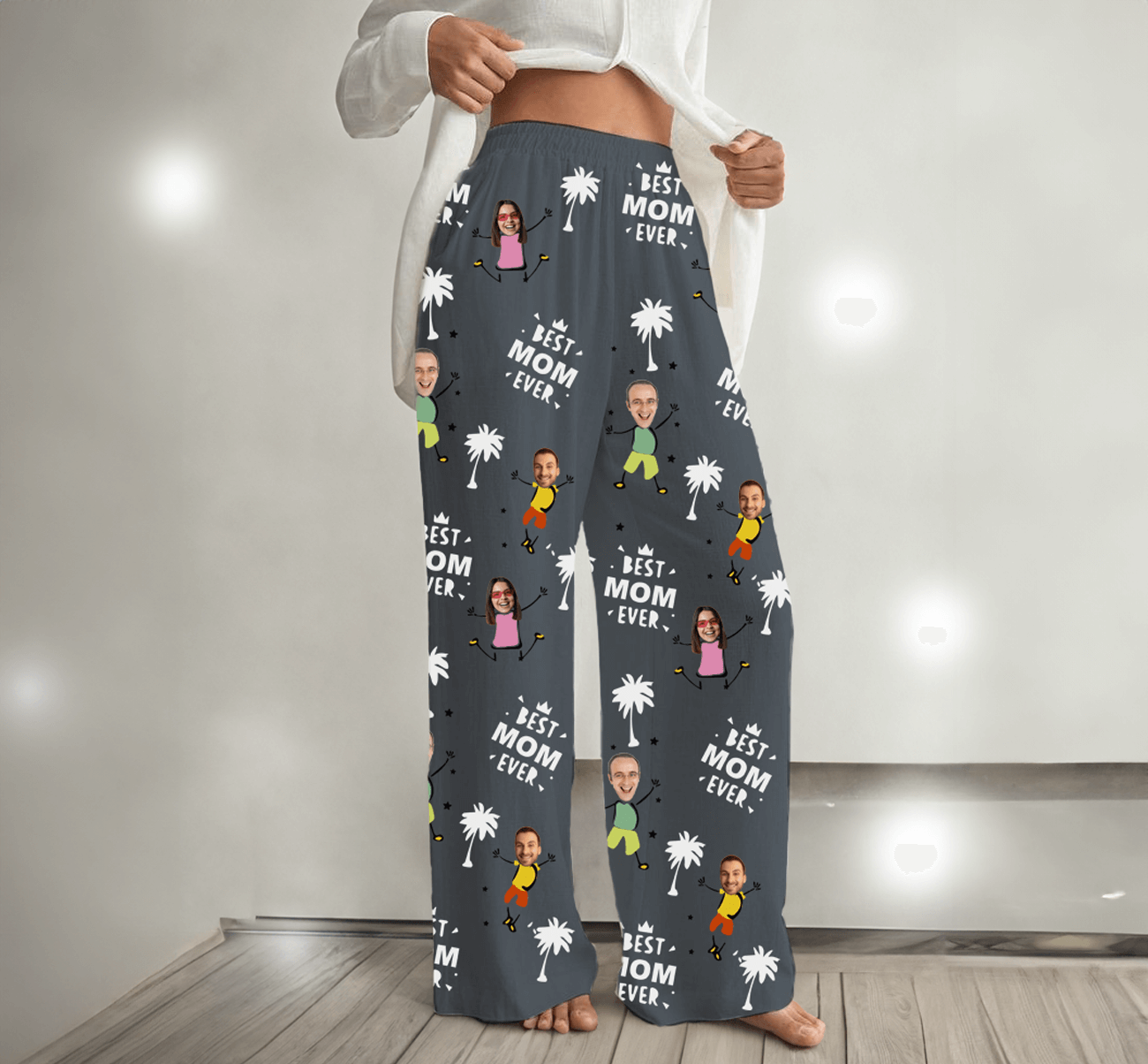 Personalized Pajama Pants-Best Mom/Grandma Ever