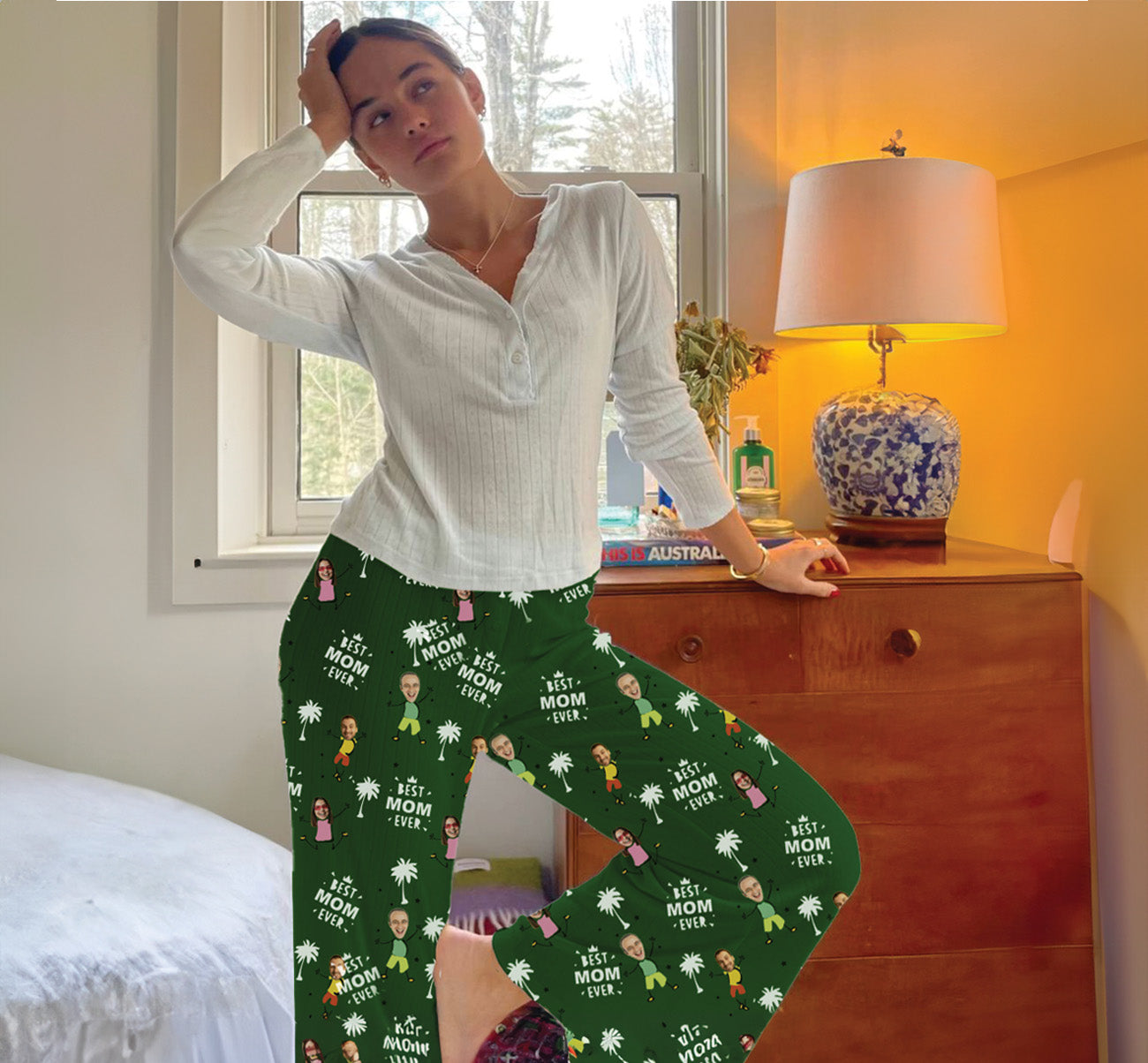 Personalized Pajama Pants-Best Mom/Grandma Ever