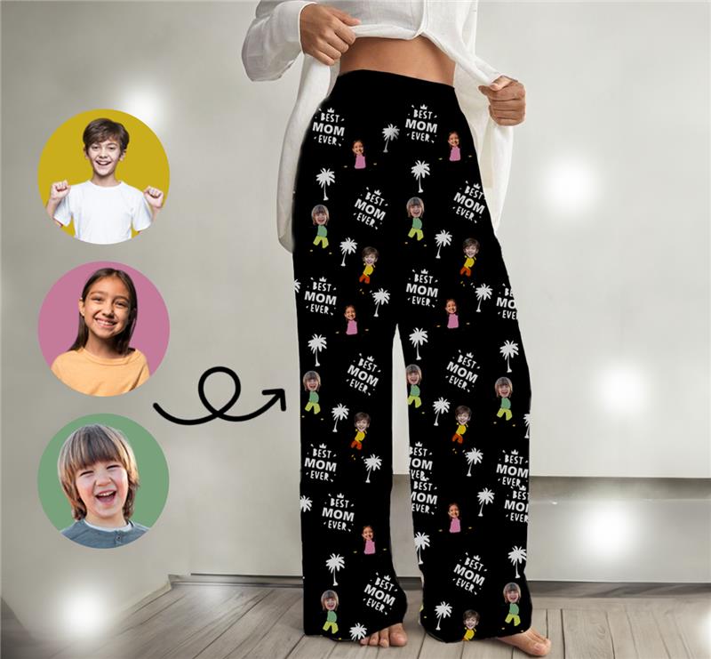 Personalized Pajama Pants-Best Mom/Grandma Ever