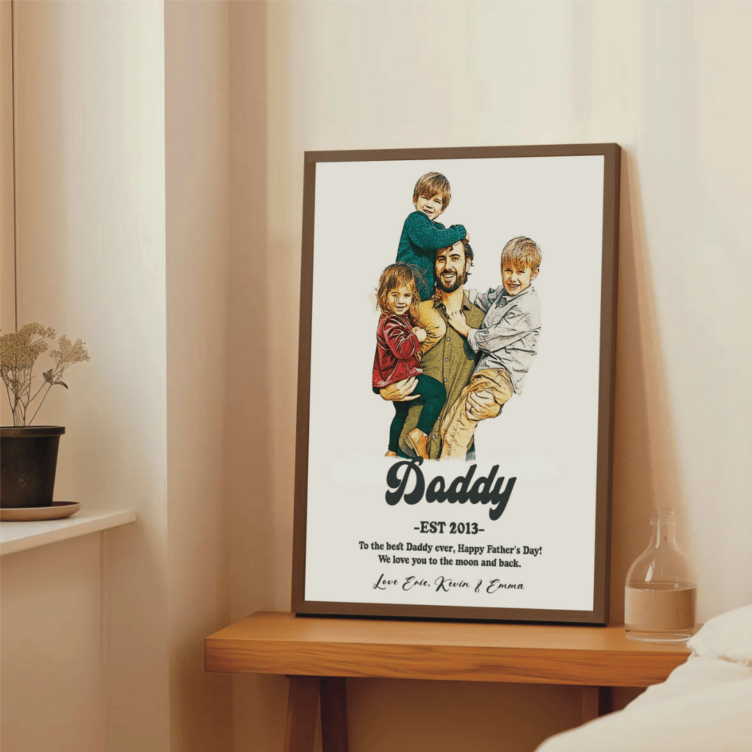DAD & Kids Portrait -Father’s Day Keepsake