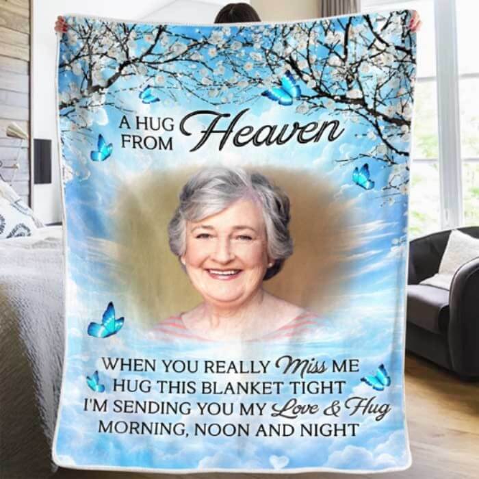Personalisieren Sie die Gedenkdecke für Ihre Lieben