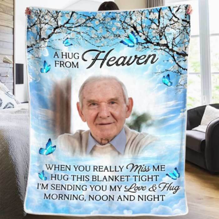 Personalisieren Sie die Gedenkdecke für Ihre Lieben
