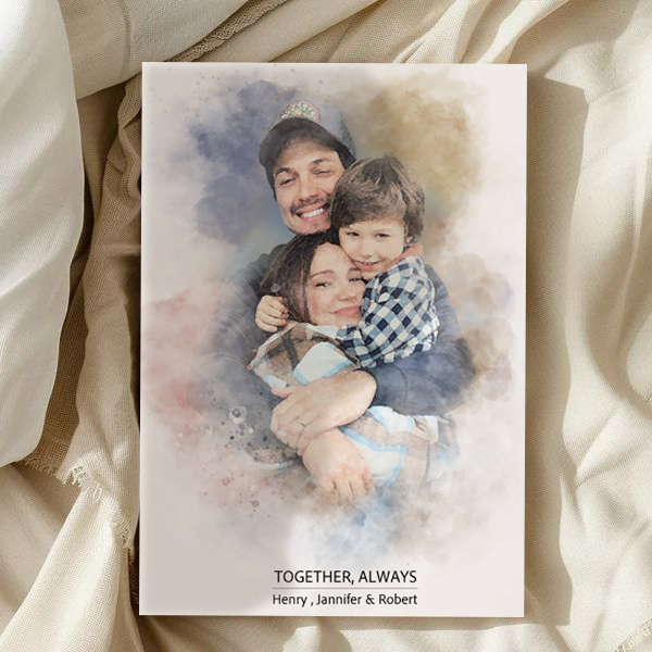 Watercolor Custom Canvas for MOM