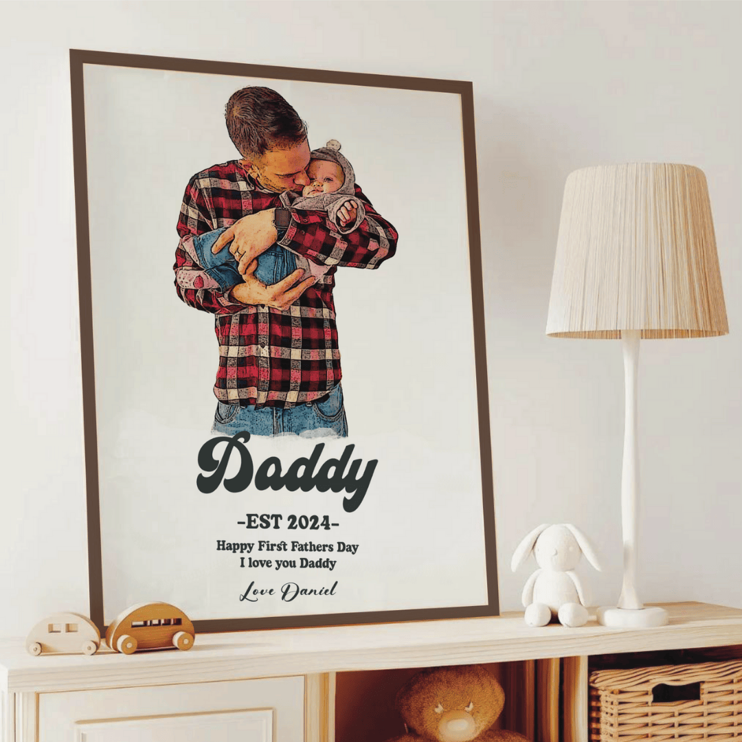 DAD & Kids Portrait -Father’s Day Keepsake