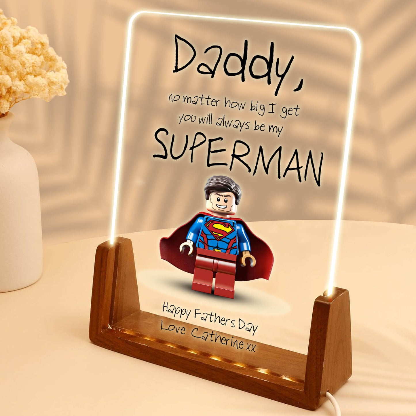 POC – Personalisierte Superhelden-Acrylplakette