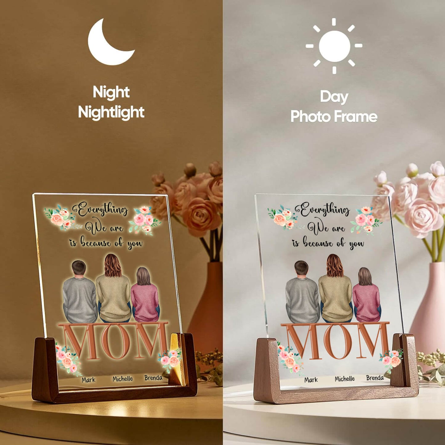 Personalisieren Sie die LED-Acrylplakette „Jugendliche Dankbarkeit“