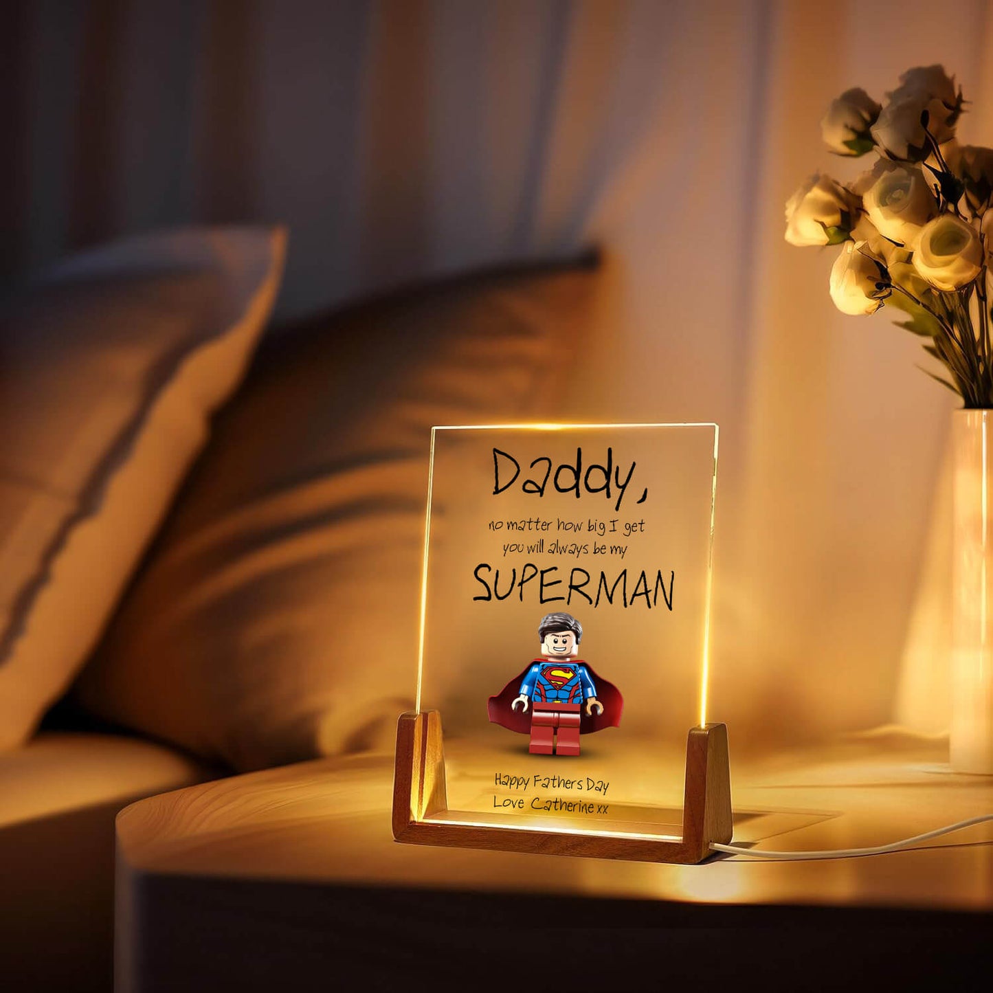 POC – Personalisierte Superhelden-Acrylplakette