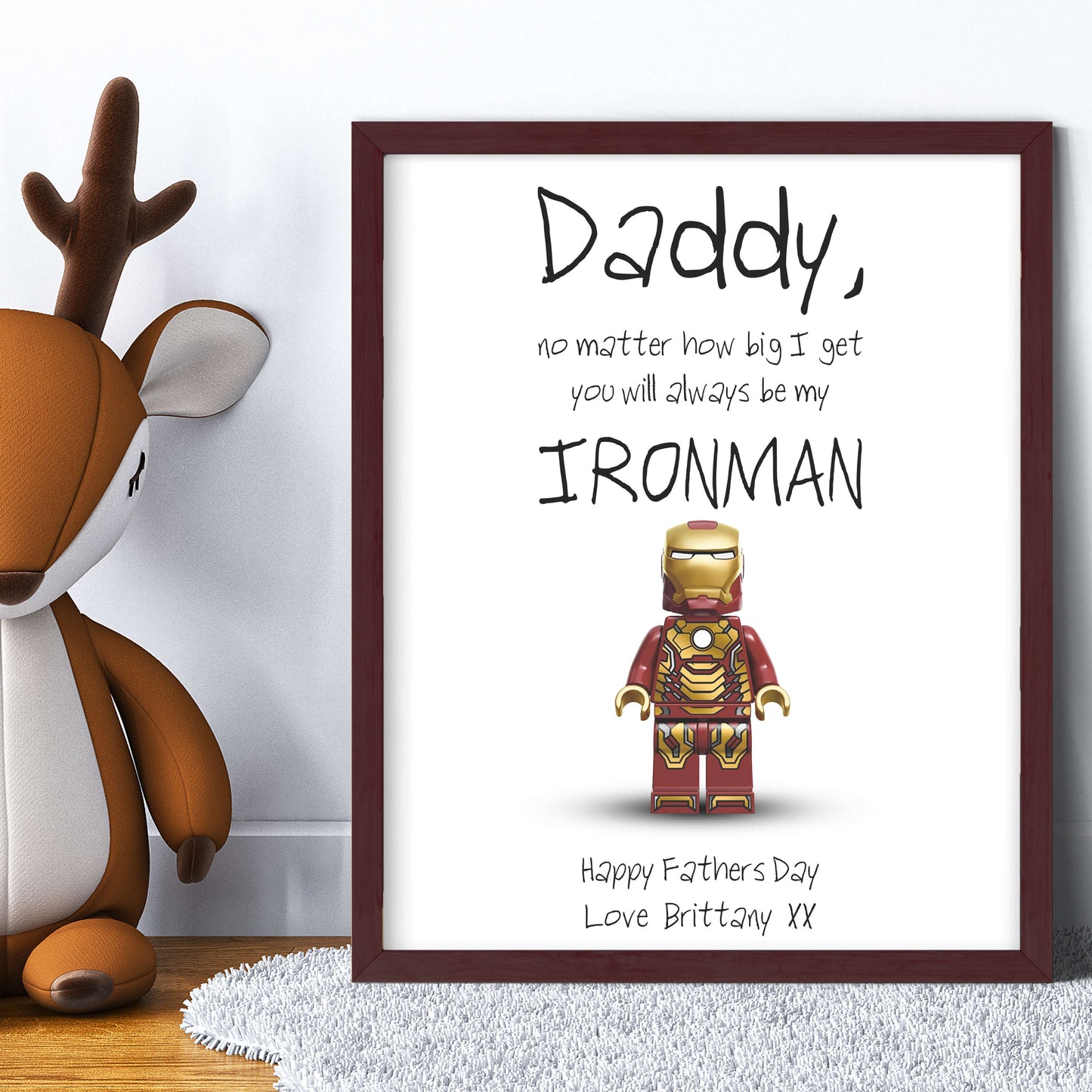 Personalisiere Superhelden-Papa-Leinwand