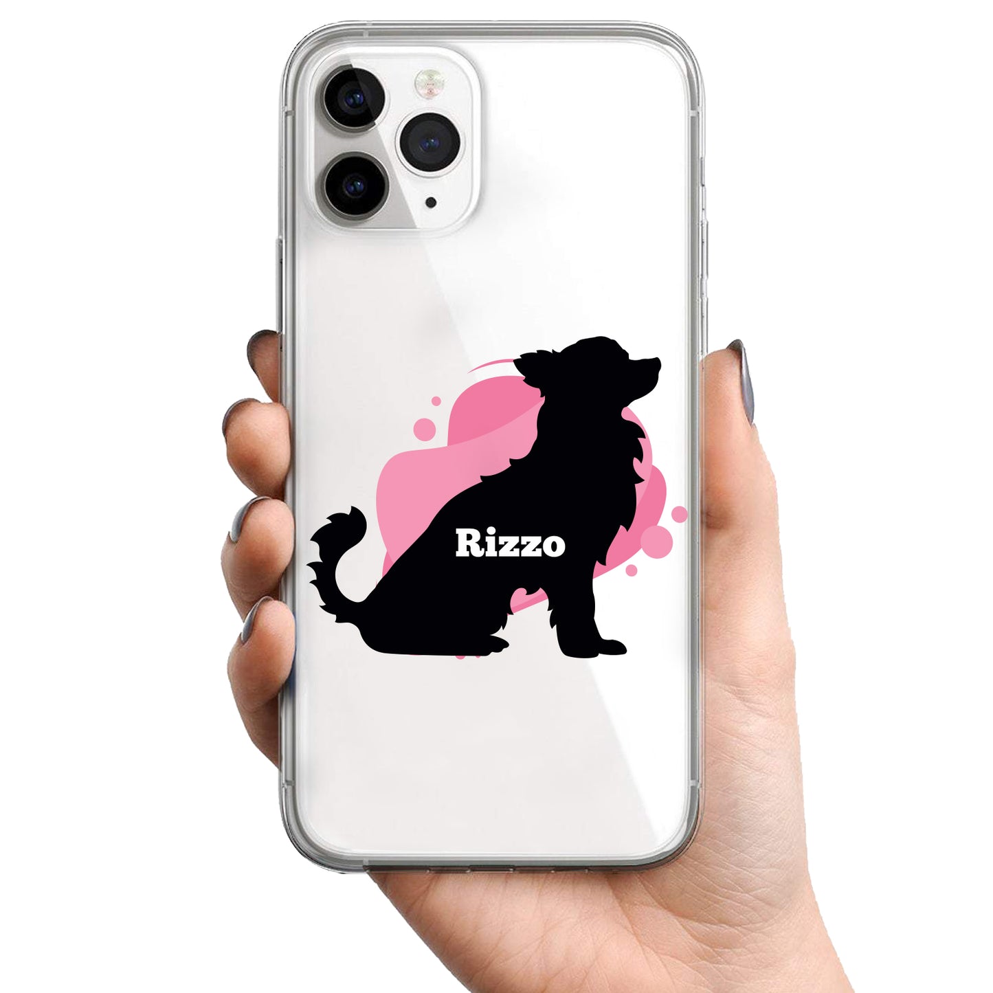 Gepersonaliseerde huisdier Sillhoutte telefoonhoesje