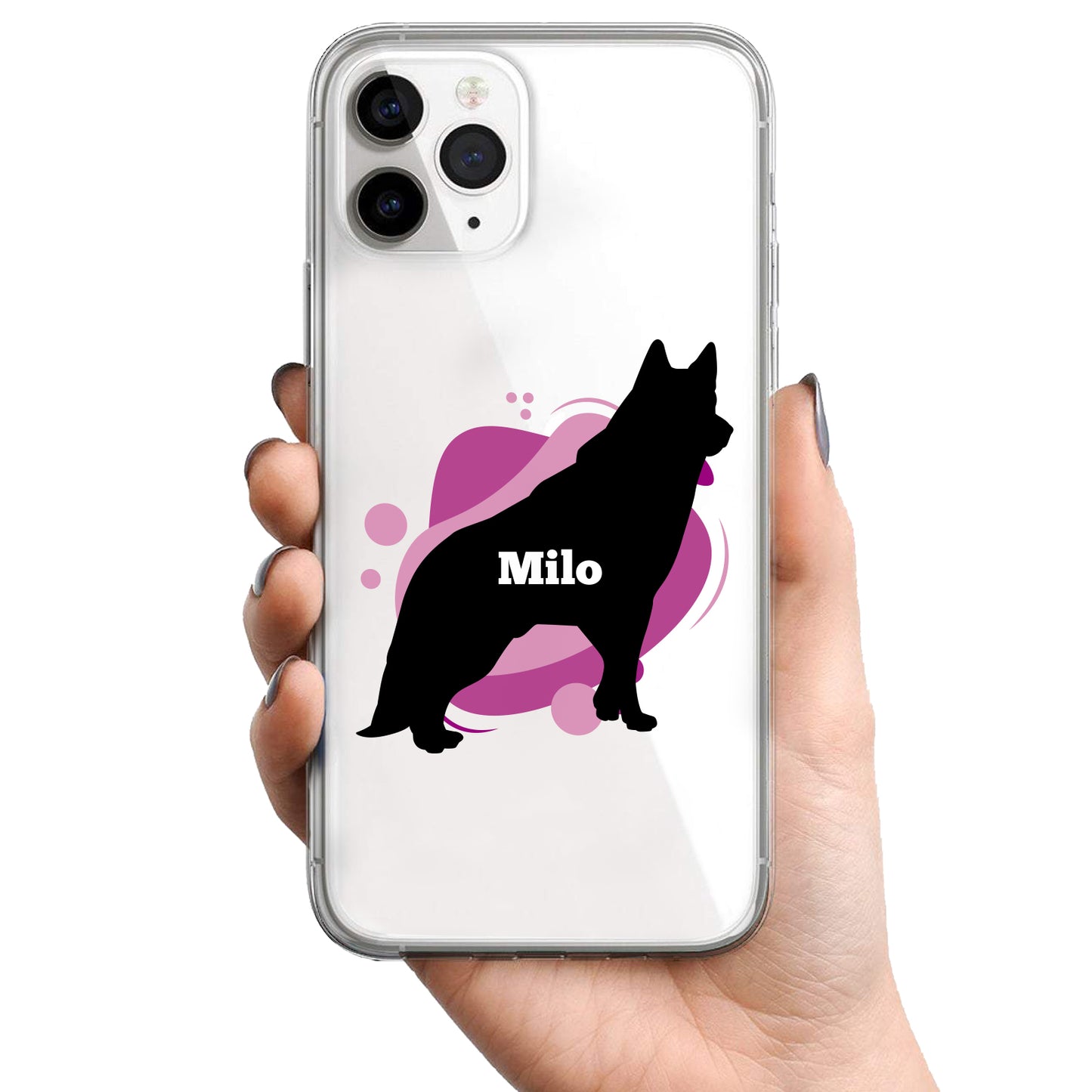 Gepersonaliseerde huisdier Sillhoutte telefoonhoesje