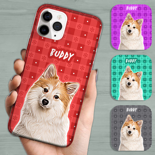 Gepersonaliseerde sneeuwvlok gecontroleerd telefoonhoesje