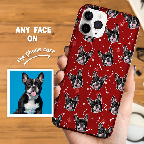 Gepersonaliseerde Candy Cane telefoonhoesje