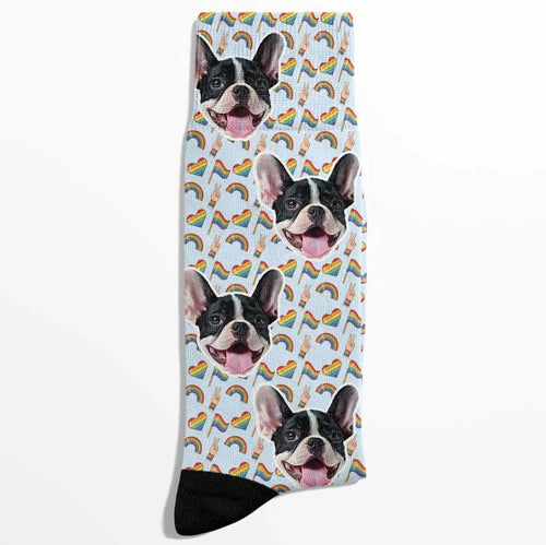 POC LGBTQ huisdiergezichtssokken