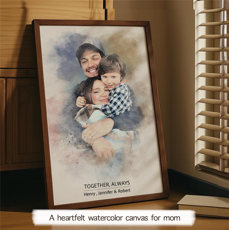 Watercolor Custom Canvas for MOM
