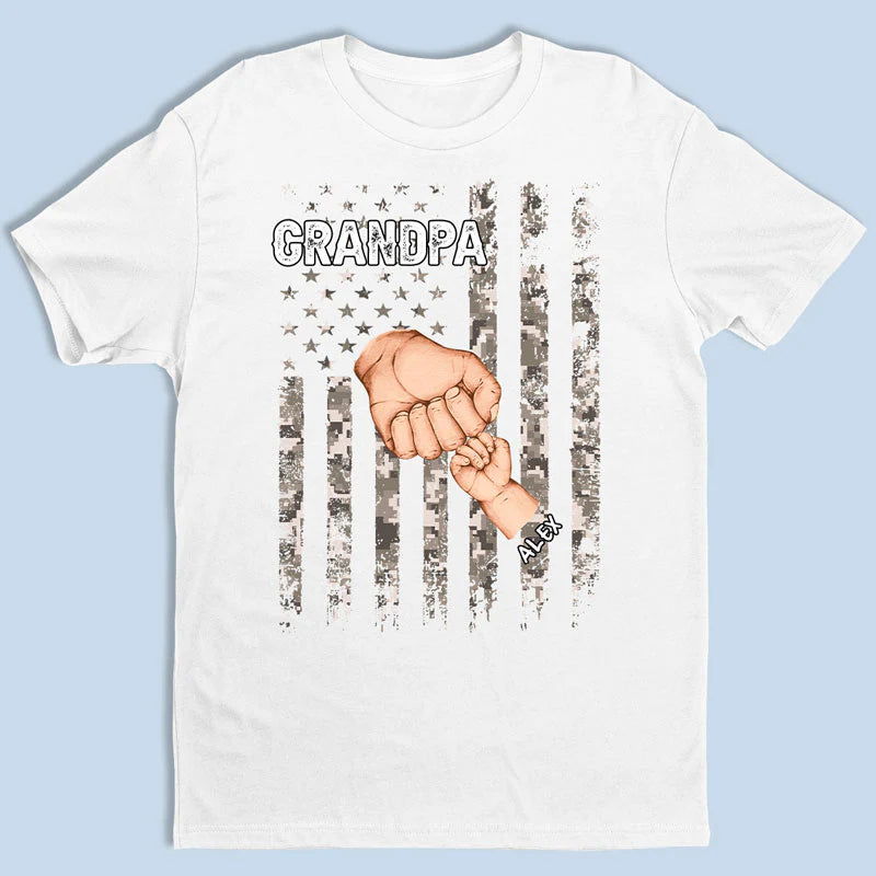 Opa ist wie Papa ohne Regeln - Familie personalisiertes Unisex T-Shirt, Sweatshirt - Vatertag, Geburtstagsgeschenk für Opa