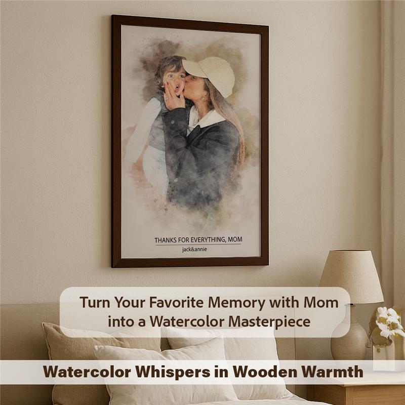 Watercolor Custom Canvas for MOM