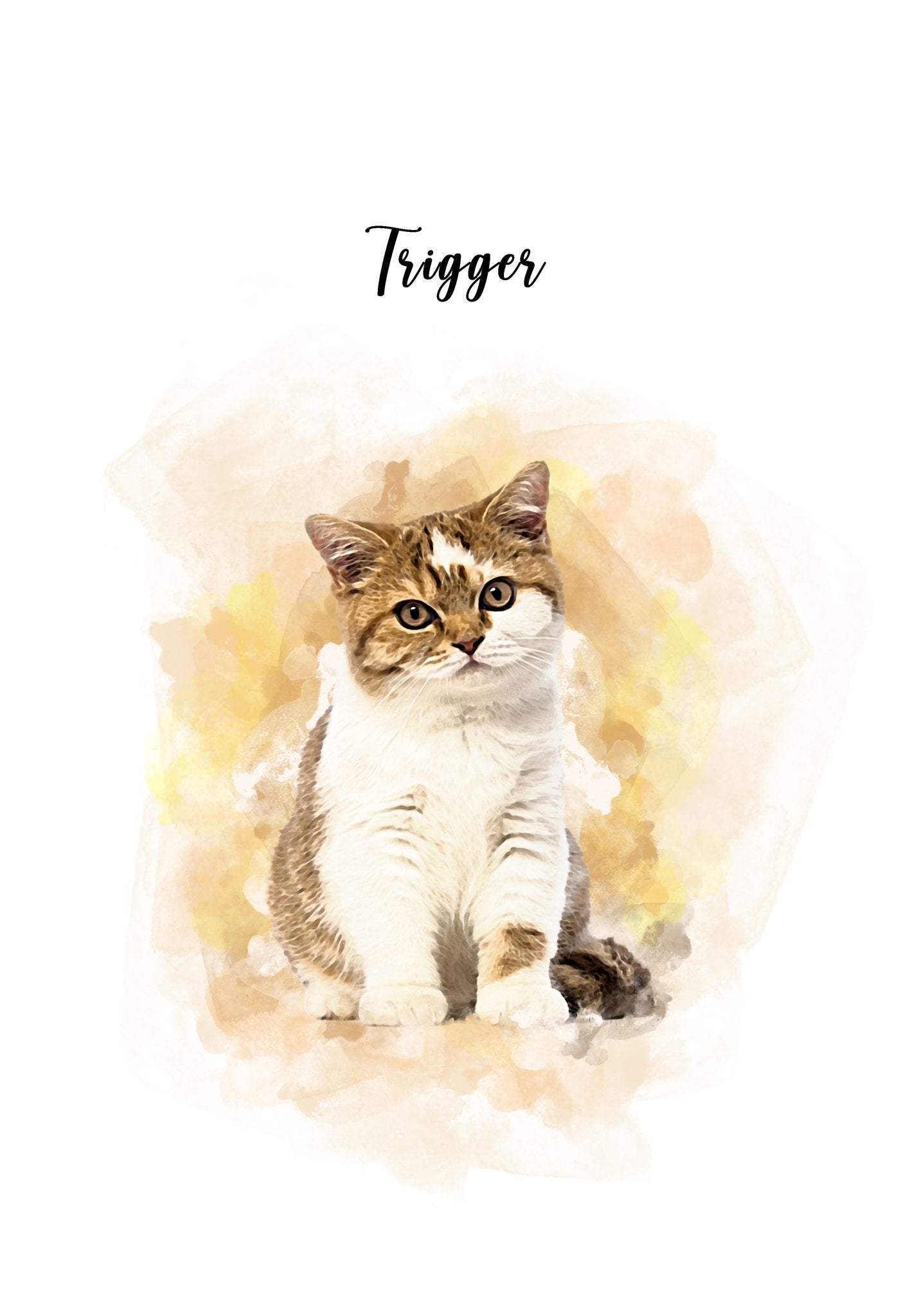 POC Personalized Watercolor Pet Art - Pet on Canvas