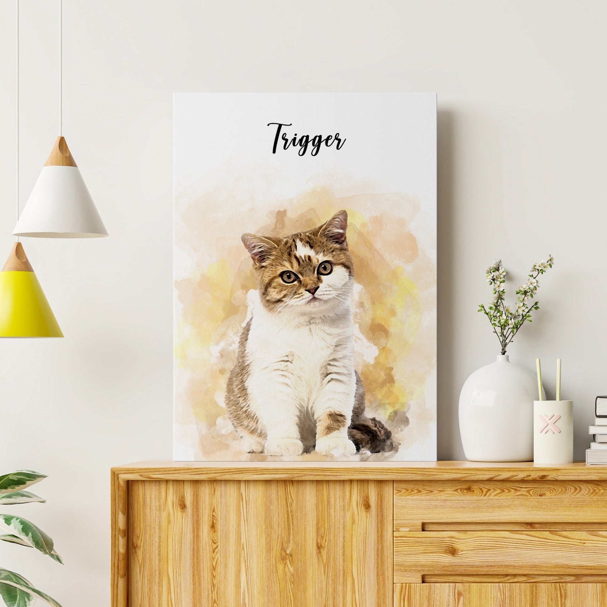 POC Personalized Watercolor Pet Art - Pet on Canvas