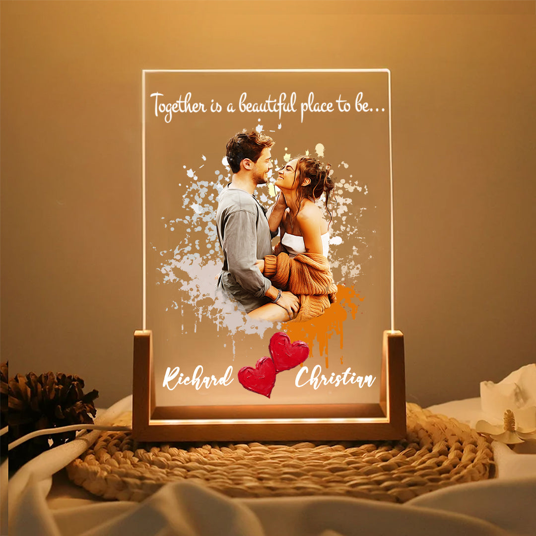 Together is a beautiful place to be- Acrylic Plaque