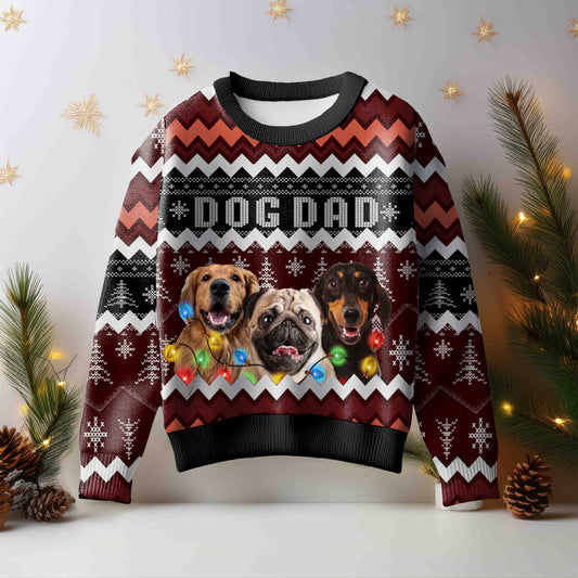 Custom Ugly Sweater - Dog Dad