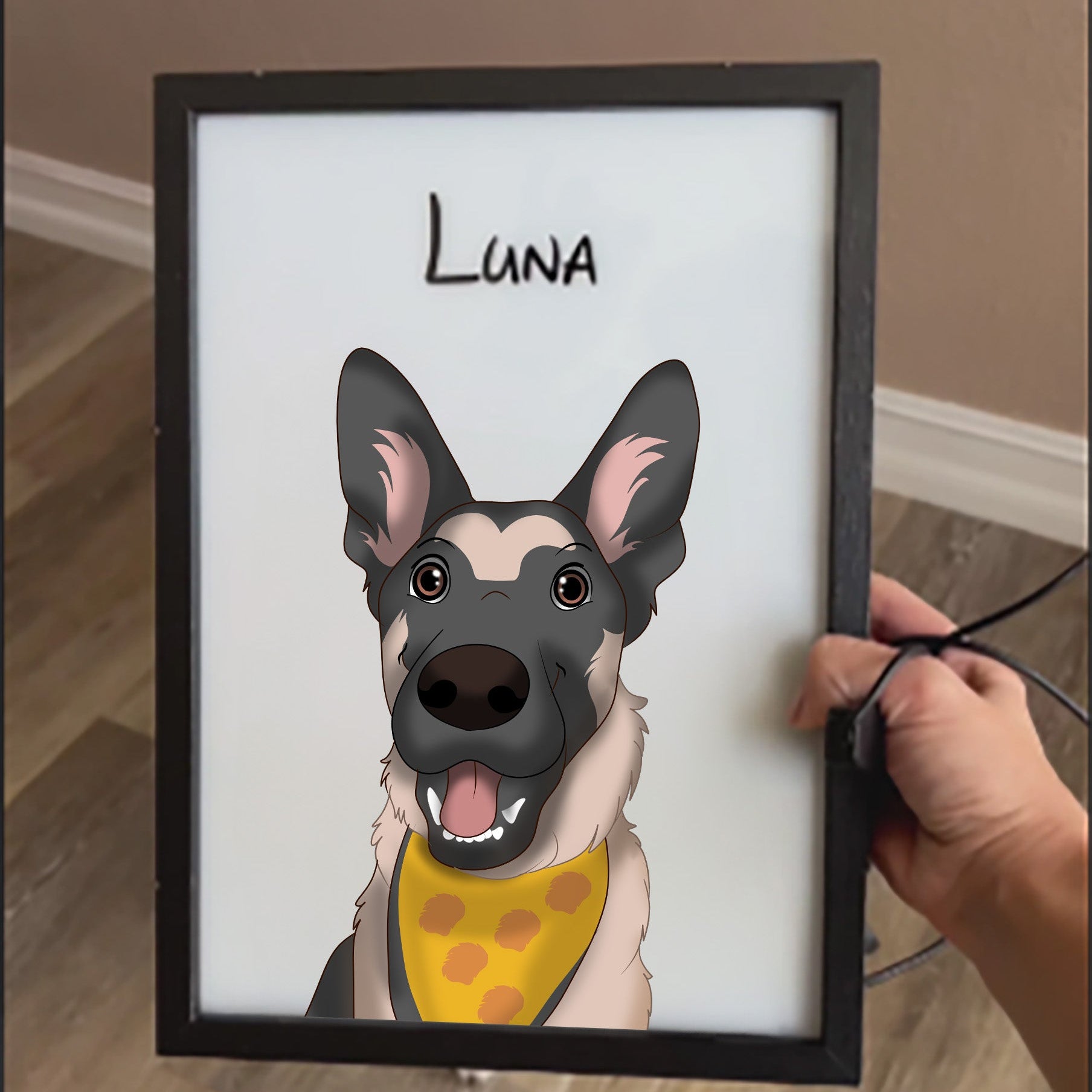 Glowing Keepsake Custom LED PhotoFrame — secure packaging for safe US shipping and delivery