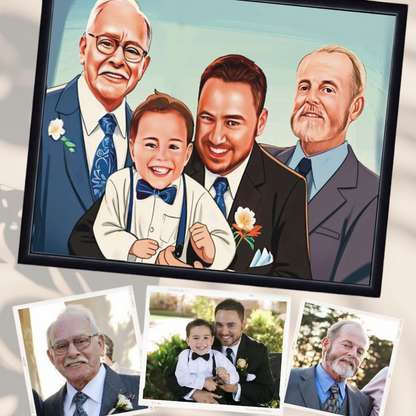 Family Personalized Portraits : Forever United