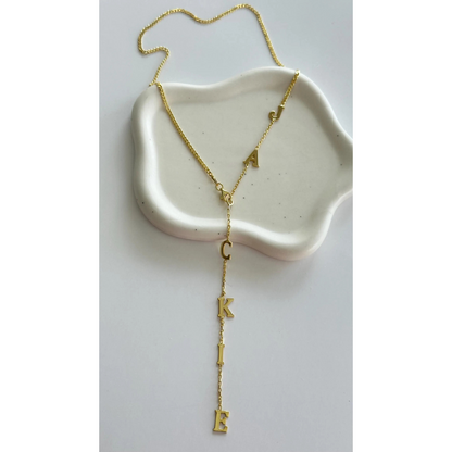 Lariat Name Necklace