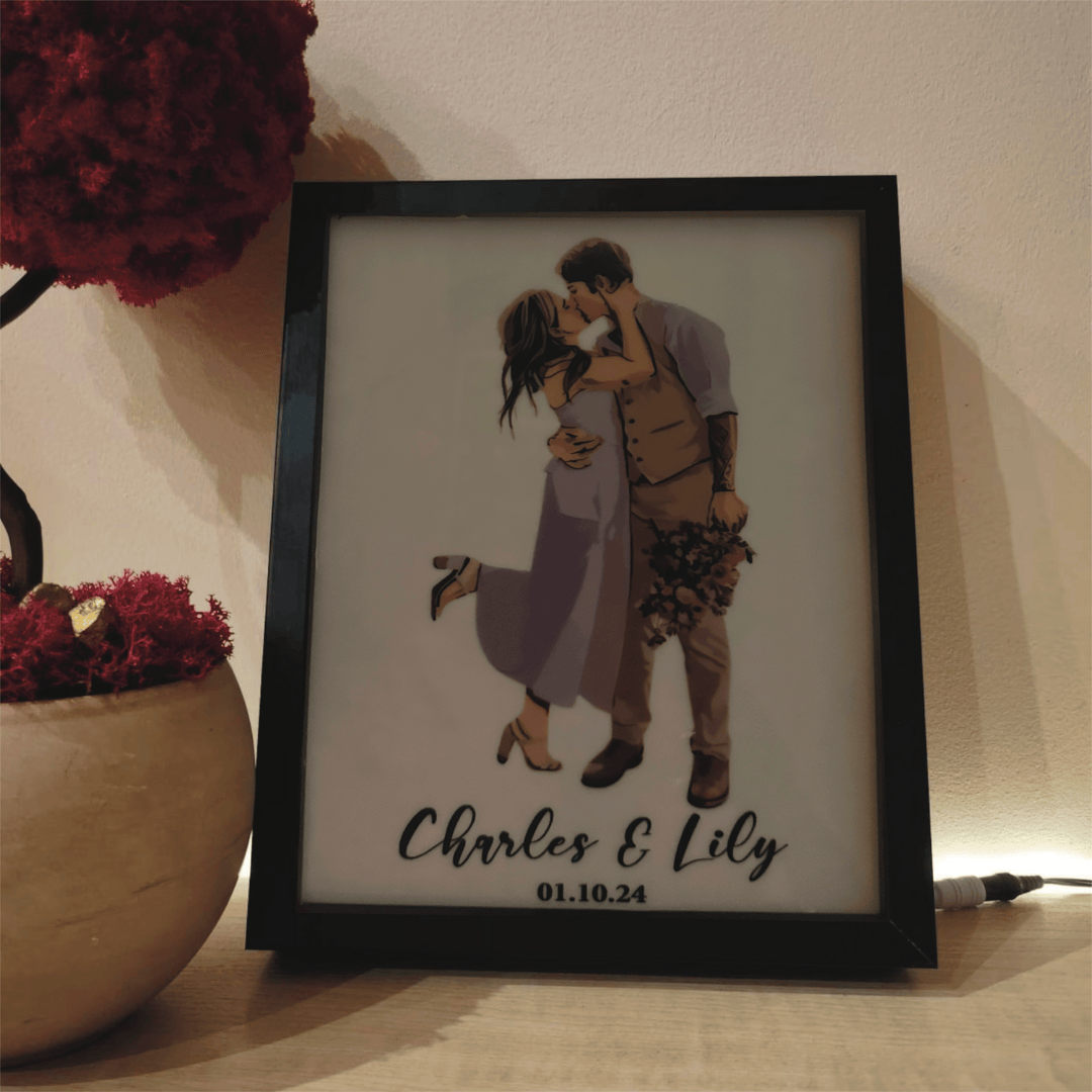 Valentine Love Photo Frame #1 Gift For Couples