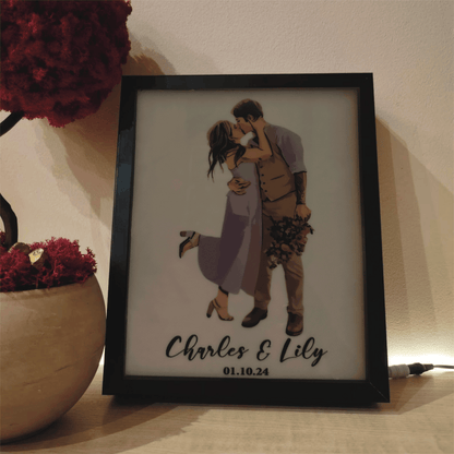 Valentine Love Photo Frame #1 Gift For Couples