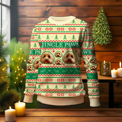 Custom Ugly Sweater - Jingle Paws