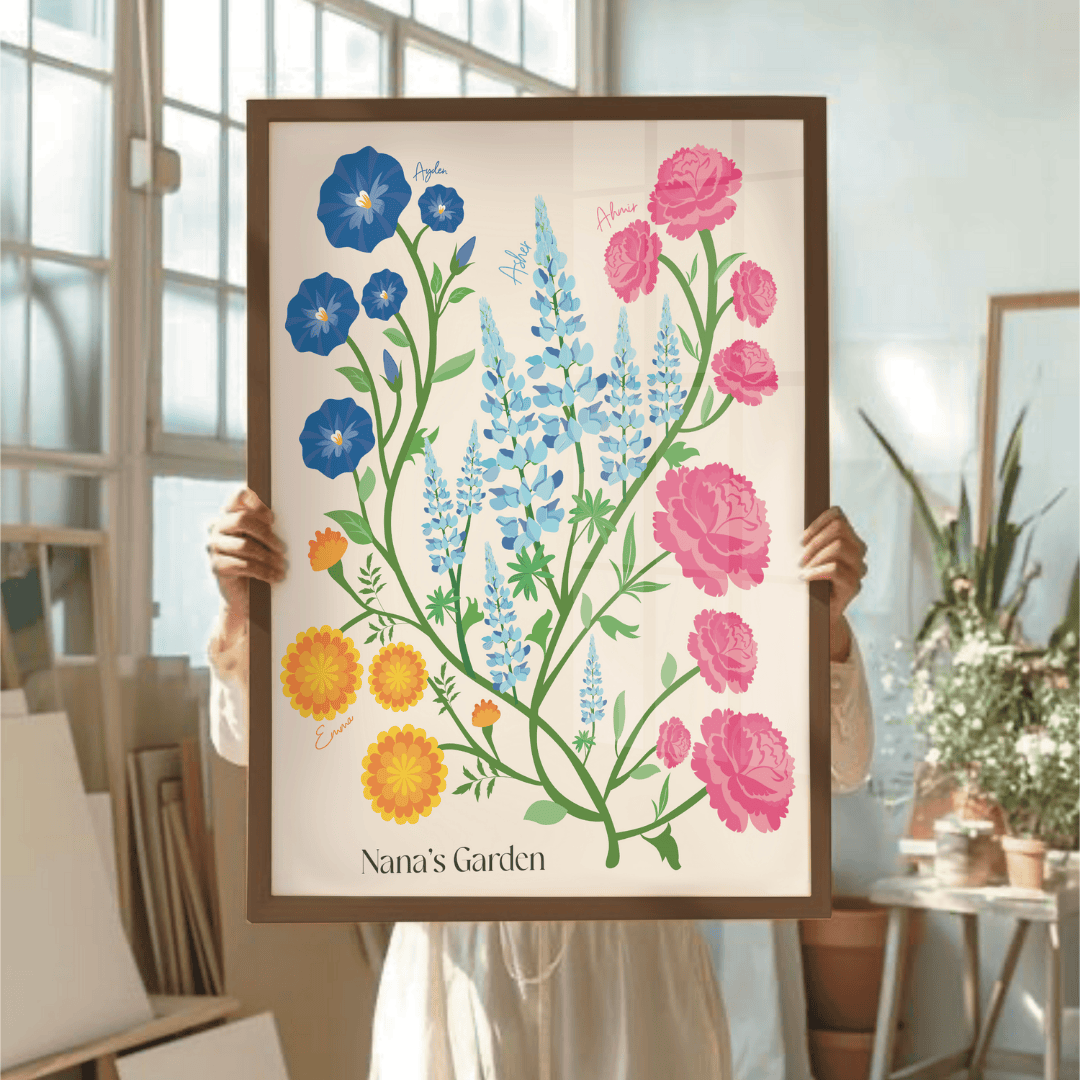 Illustrated Family Garden - #1 Gift for Mother's Day