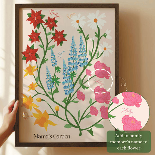 Illustrated Family Garden - #1 Gift for Mother's Day