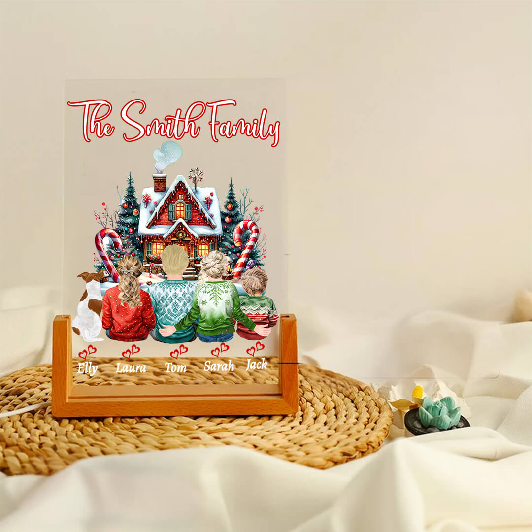 Personalized Christmas Family Acrylic Plaque