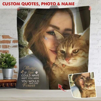 Personalize Pet & Owner Memory Blanket