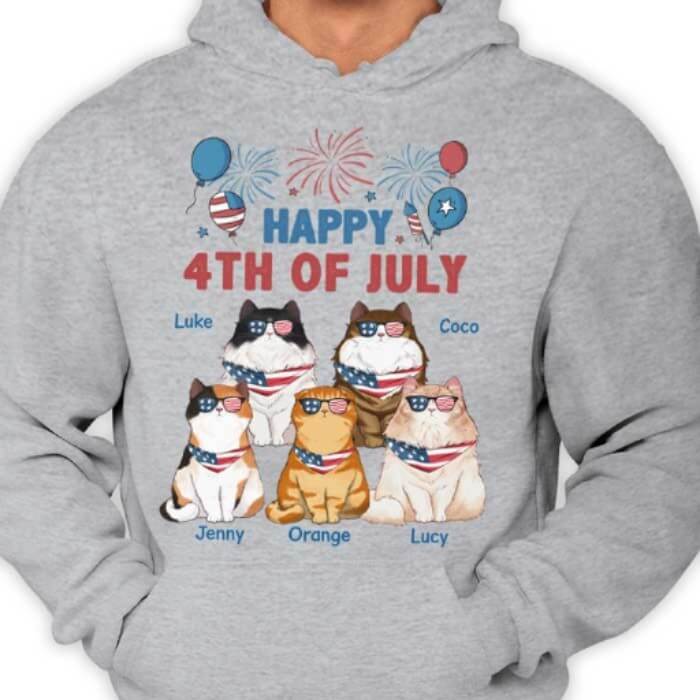 Personalize 4th of July Pet Design Shirt