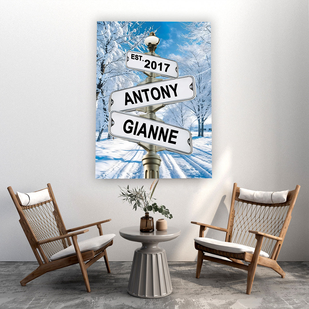 POC Couples Personalized Multi name Canvas — secure packaging for safe US shipping and delivery