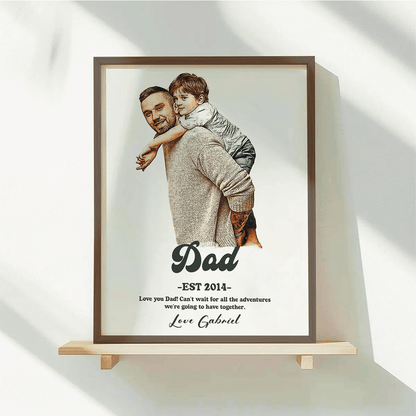 DAD & Kids Portrait -Father’s Day Keepsake