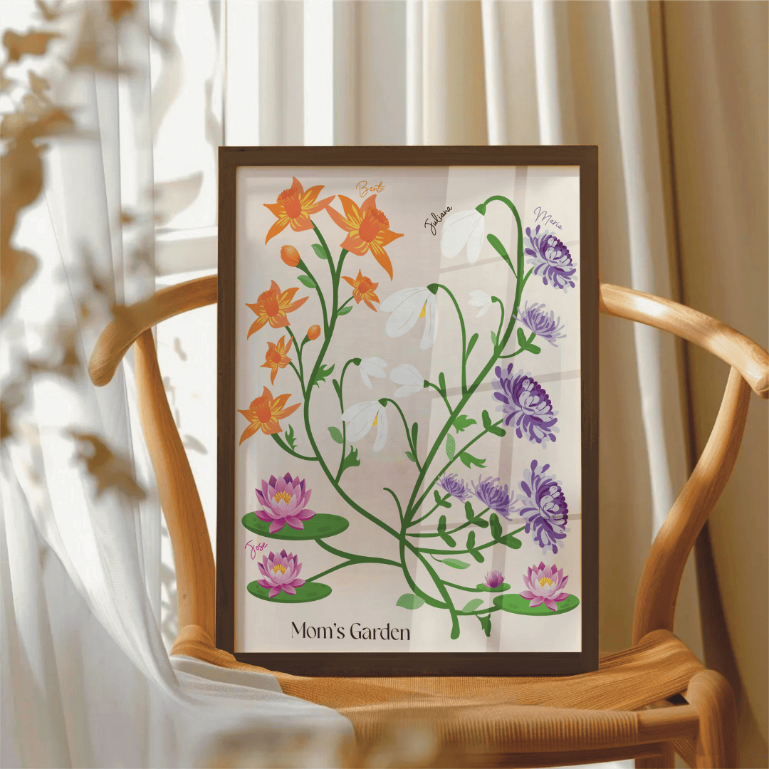 Illustrated Family Garden - #1 Gift for Mother's Day