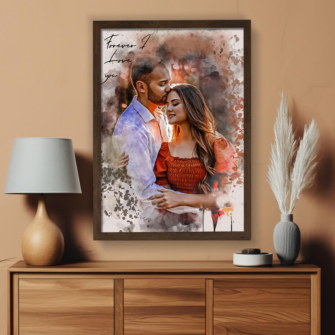 Personalized Couple Portrait - A Thoughtful, Meaningful Gift for Your Partner — secure packaging for safe US shipping and delivery