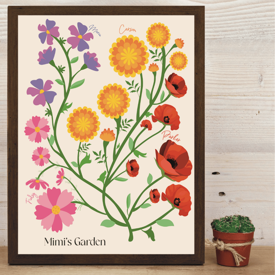 Illustrated Family Garden - #1 Gift for Mother's Day