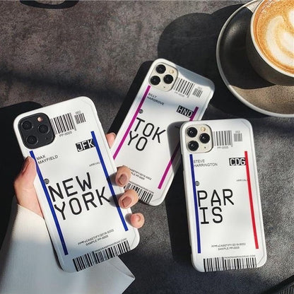 Personalised Boarding Pass Phone Case