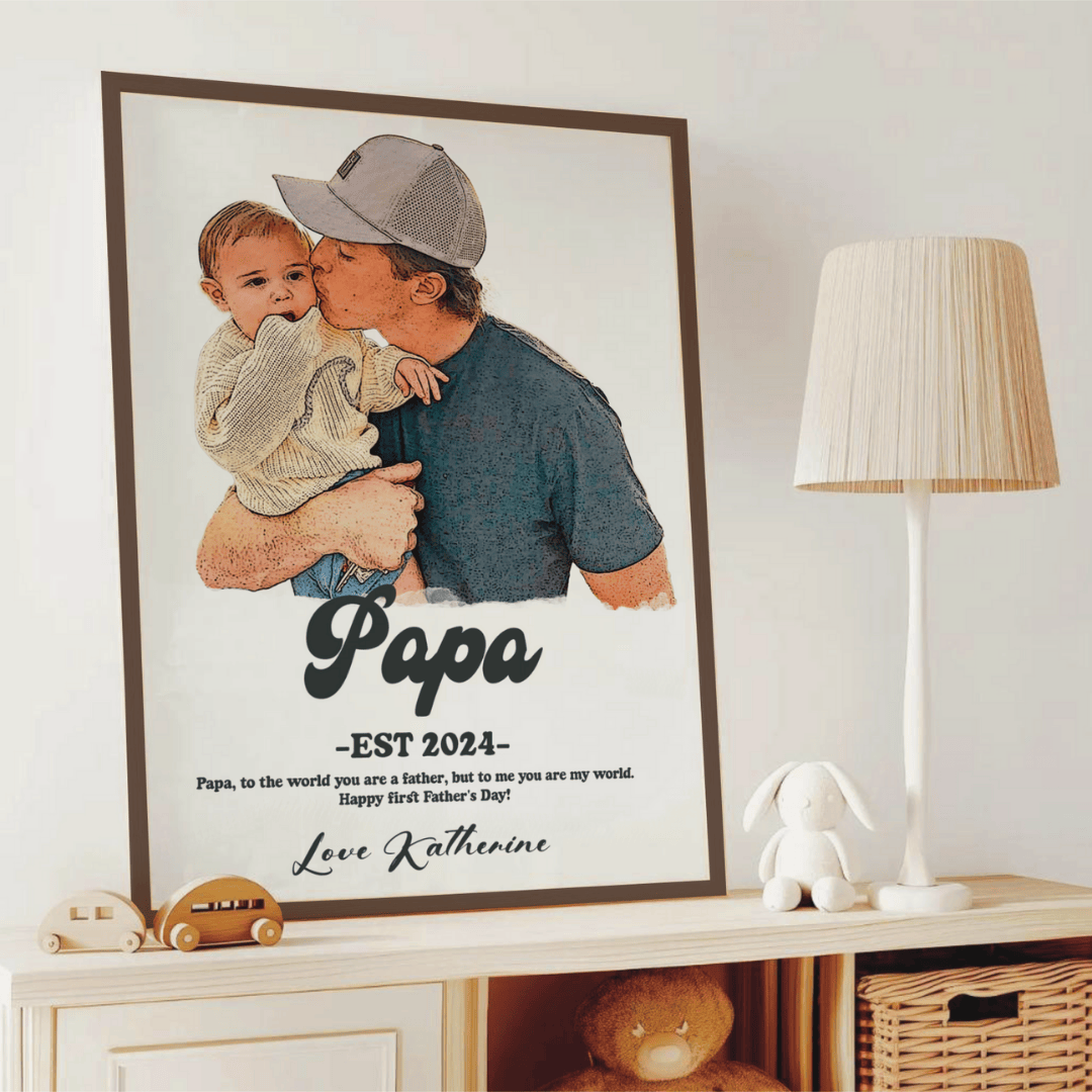 DAD & Kids Portrait -Father’s Day Keepsake