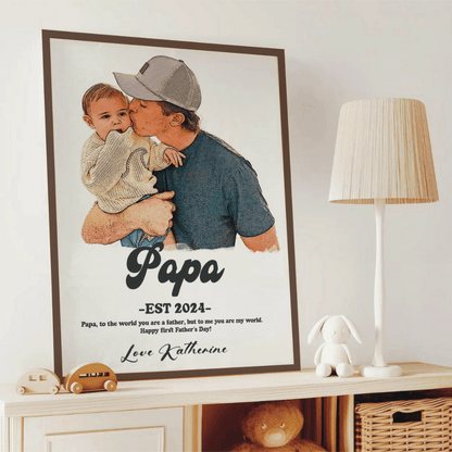 DAD & Kids Portrait -Father’s Day Keepsake