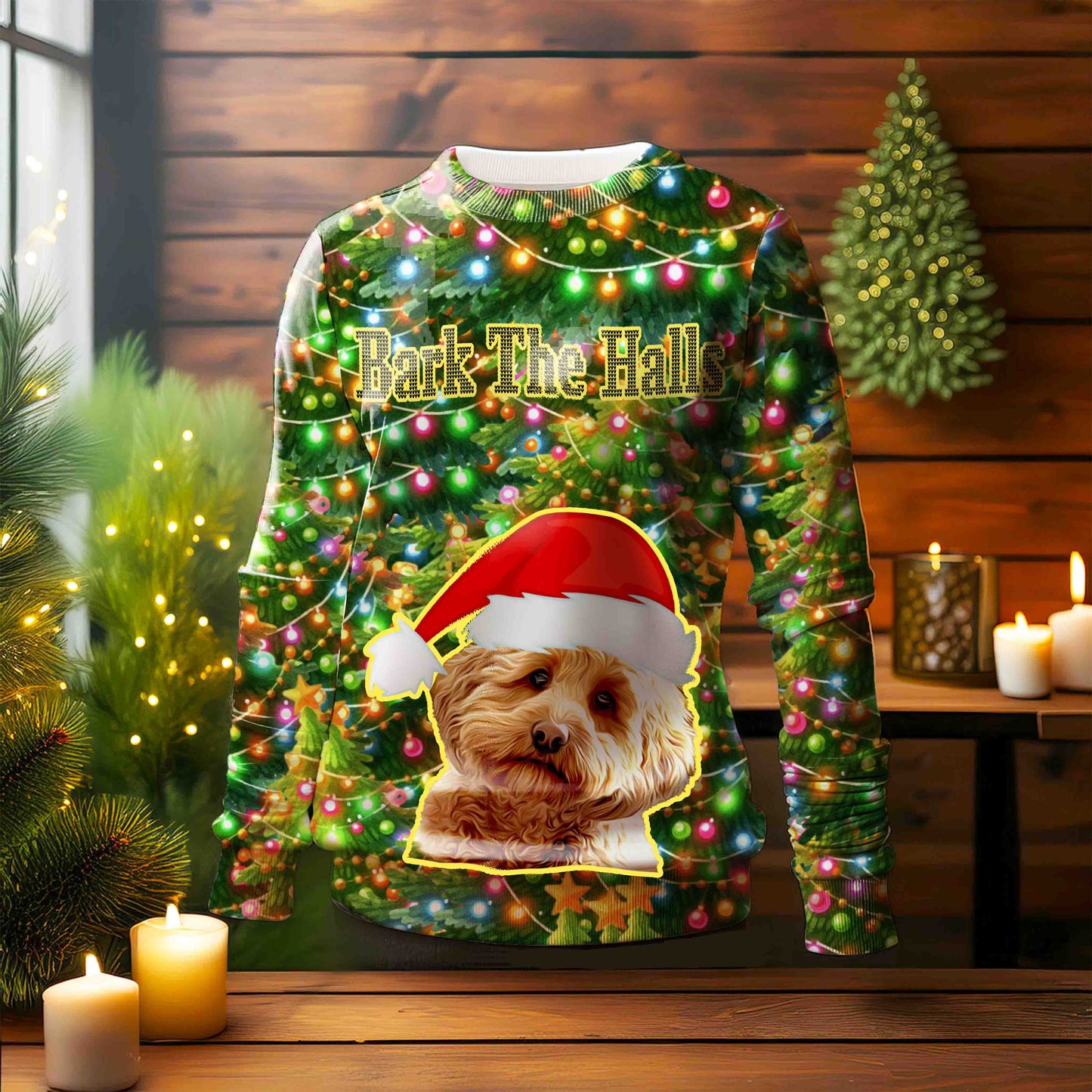 Bark the Halls Custom Ugly Sweater