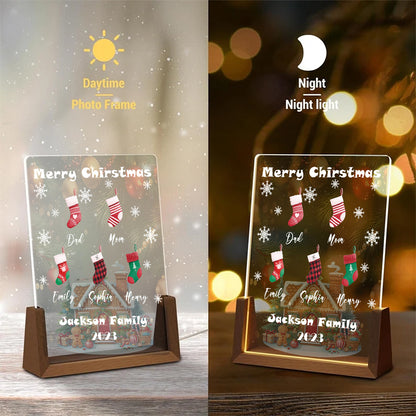 Christmas Socks Family Plaque