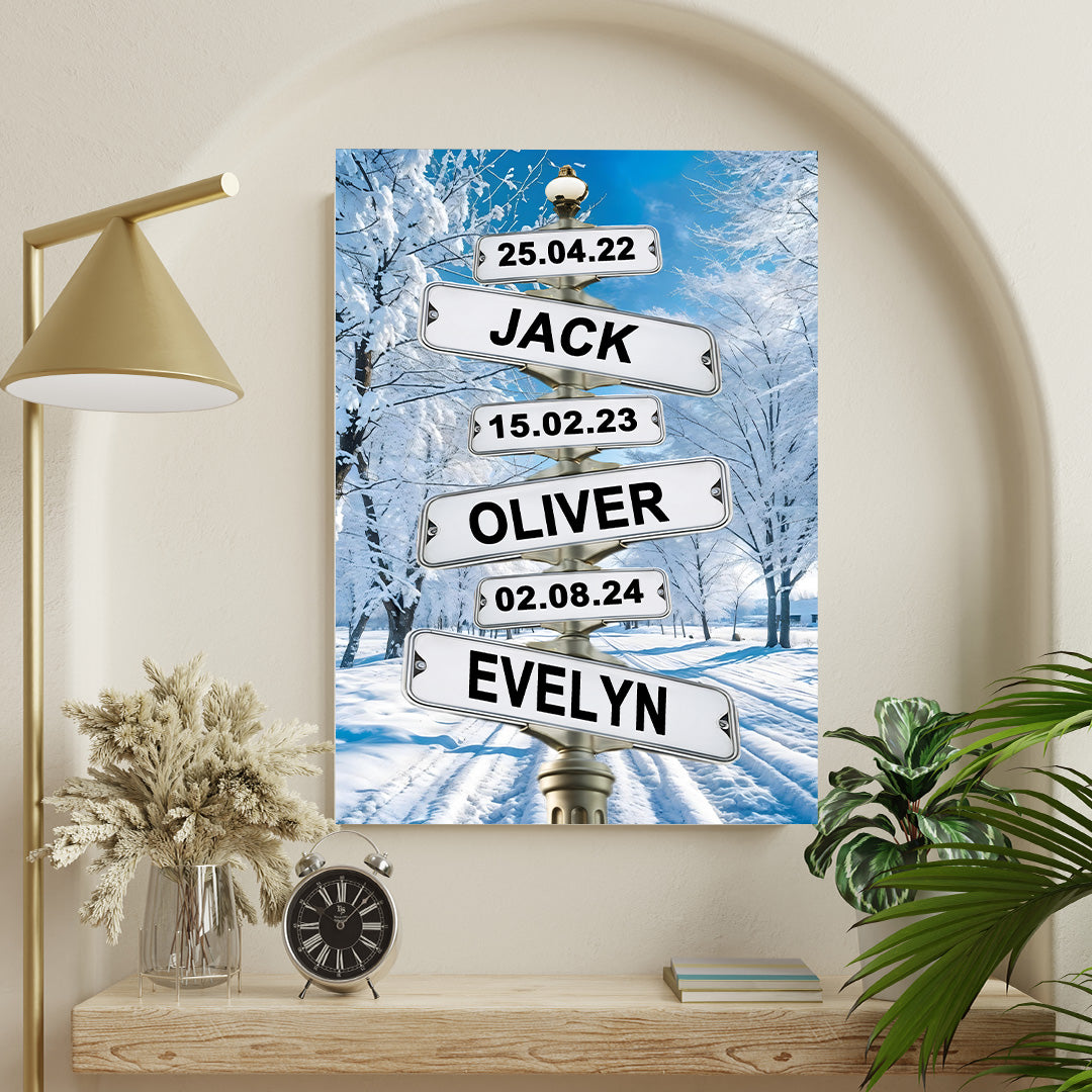 POC Street Sign Family Canvas — secure packaging for safe US shipping and delivery