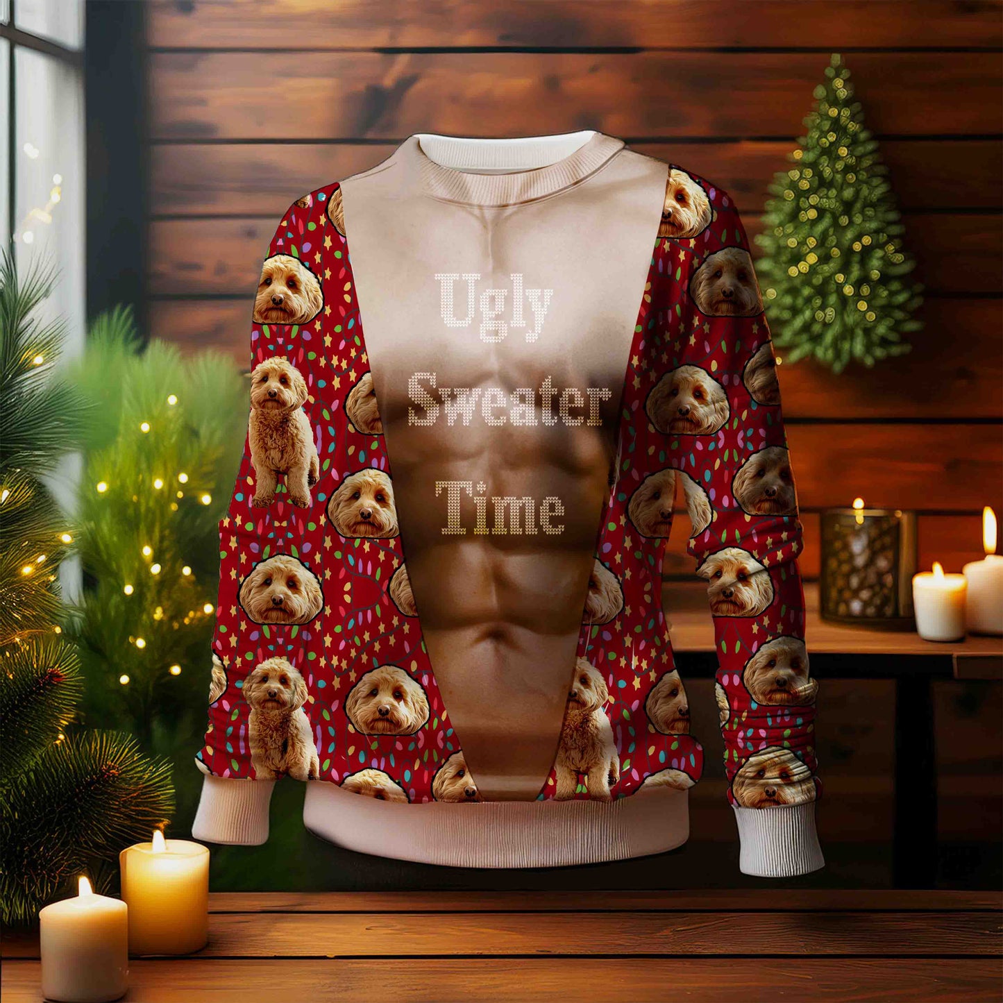 Ugly Sweater Time - Custom Ugly Christmas Sweater